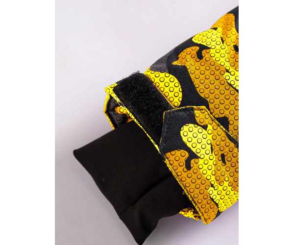 Подростковый для девочки зимний костюм горнолыжный желтого цвета 9016J