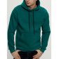 Худи мужские оверсайз с начосом темно-зеленого цвета 1087TZ