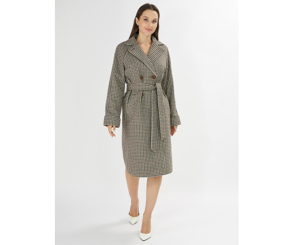 Пальто демисезонное коричневого цвета 42121-1K