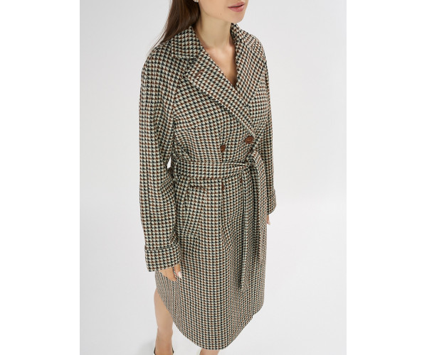 Пальто демисезонное коричневого цвета 42121-1K