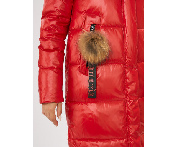 Куртка зимняя красного цвета 72168Kr