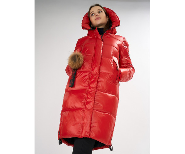 Куртка зимняя красного цвета 72168Kr
