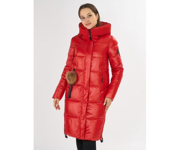 Куртка зимняя красного цвета 72168Kr