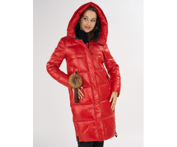 Куртка зимняя красного цвета 72168Kr