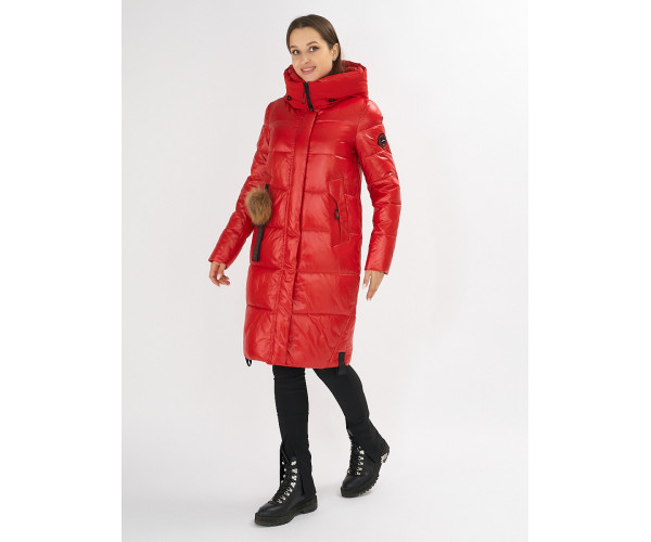 Куртка зимняя красного цвета 72168Kr