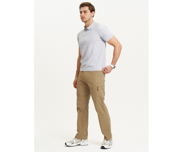 Спортивные брюки Valianly мужские бежевого цвета 93435B