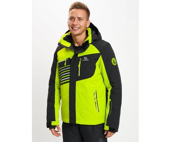 Горнолыжная куртка мужская зеленого цвета 77012Z