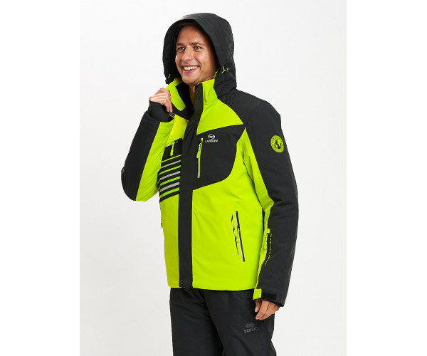 Горнолыжная куртка мужская зеленого цвета 77012Z