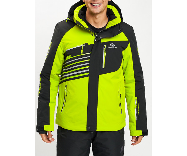Горнолыжная куртка мужская зеленого цвета 77012Z