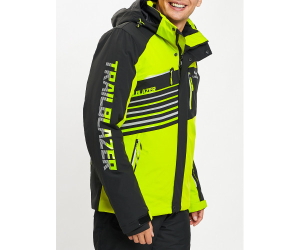 Горнолыжная куртка мужская зеленого цвета 77012Z