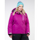 Женская зимняя горнолыжная куртка большого размера фиолетового цвета 11982F