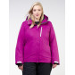 Женская зимняя горнолыжная куртка большого размера фиолетового цвета 11982F