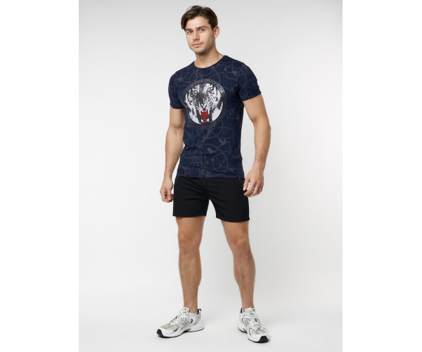 Подростковая футболка темно-синего цвета 220081TS