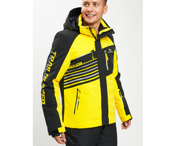 Горнолыжный костюм мужской желтого цвета 077012J