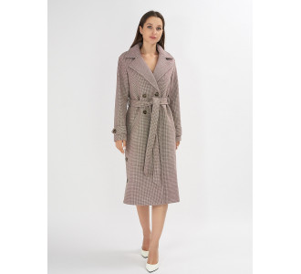 Пальто демисезонное бежевого цвета 42122B