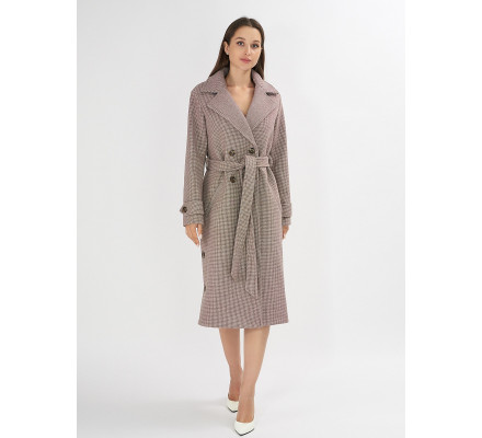 Пальто демисезонное бежевого цвета 42122B