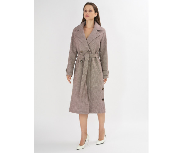 Пальто демисезонное бежевого цвета 42122B