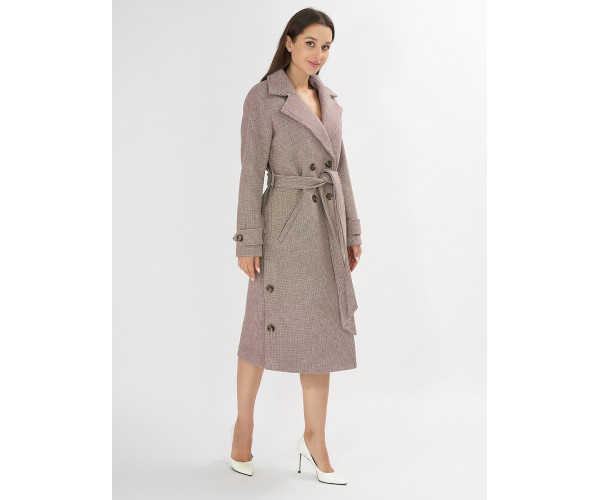 Пальто демисезонное бежевого цвета 42122B