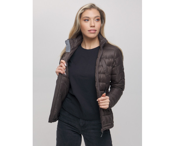 Пуховик еврозима Valianly коричневого цвета 32122K