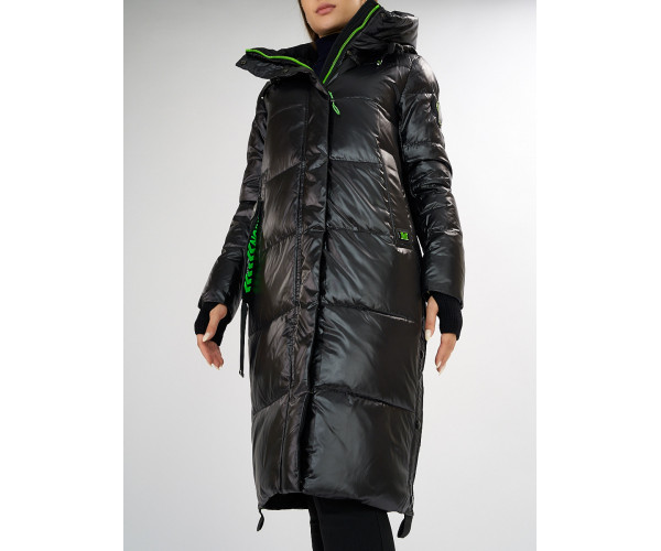 Куртка зимняя черного цвета 72101Ch