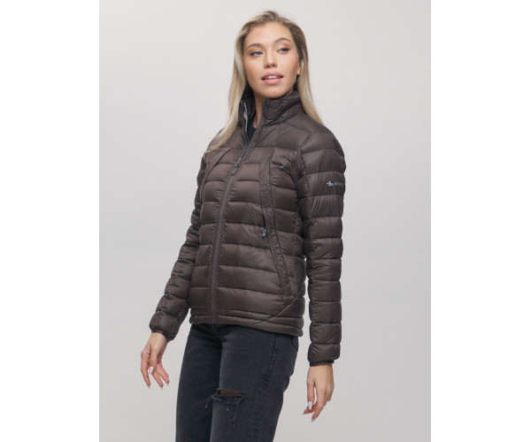Пуховик еврозима Valianly коричневого цвета 32122K