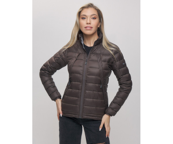 Пуховик еврозима Valianly коричневого цвета 32122K