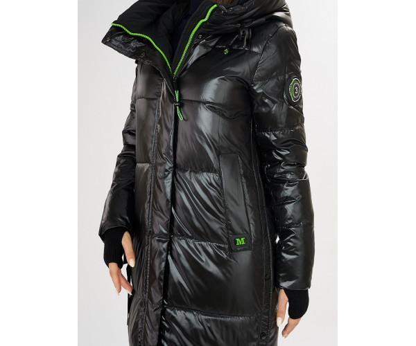 Куртка зимняя черного цвета 72101Ch