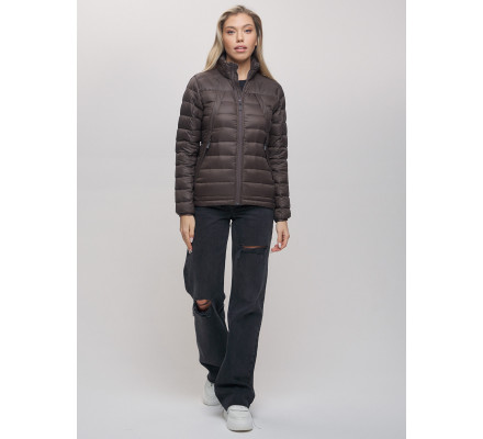 Пуховик еврозима Valianly коричневого цвета 32122K
