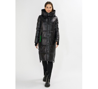 Куртка зимняя черного цвета 72101Ch