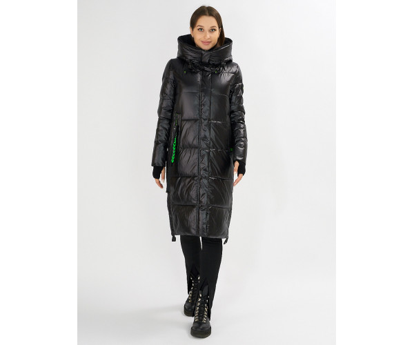 Куртка зимняя черного цвета 72101Ch