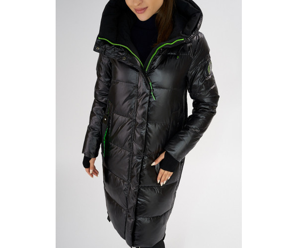 Куртка зимняя черного цвета 72101Ch