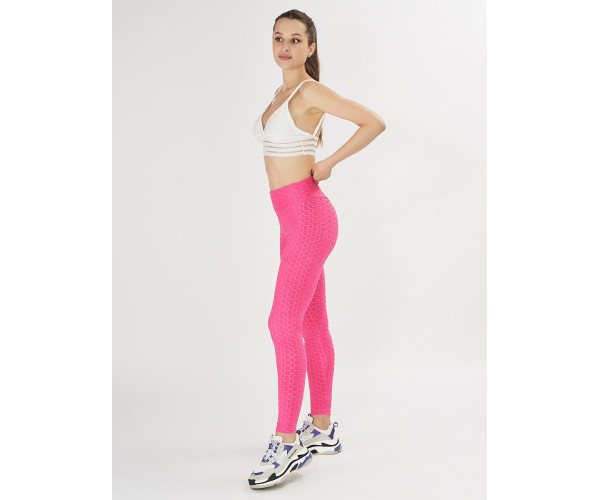 Леггинсы женские розового цвета 1165R