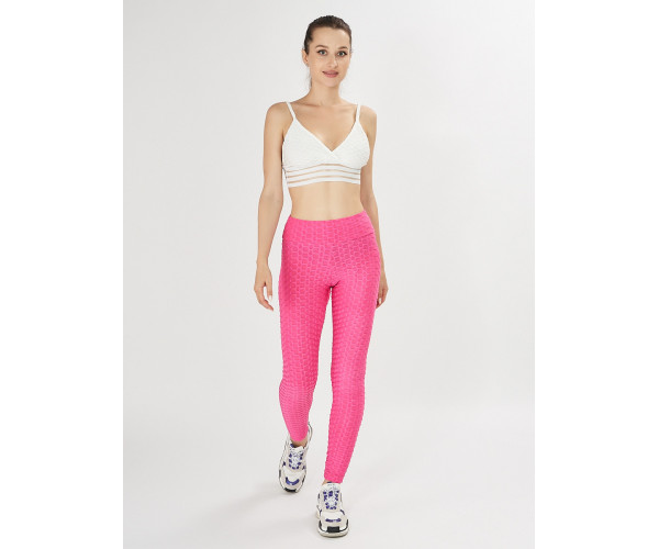 Леггинсы женские розового цвета 1165R