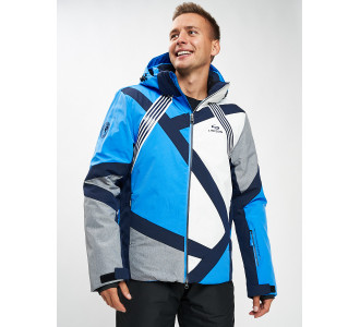 Горнолыжная куртка мужская синего цвета 77015S