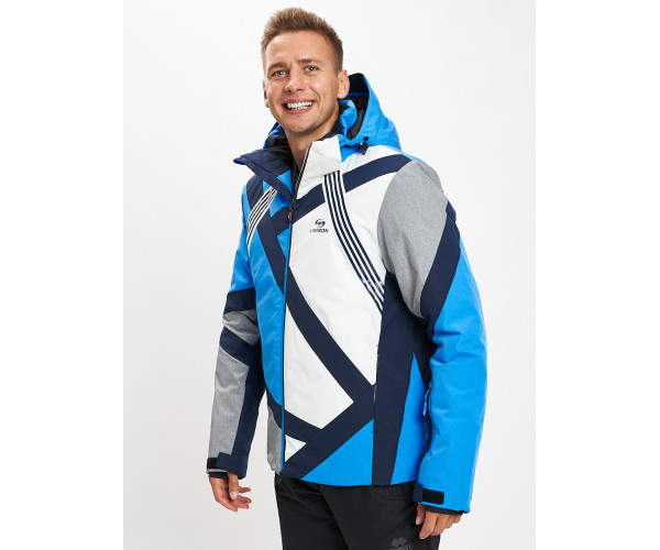 Горнолыжная куртка мужская синего цвета 77015S