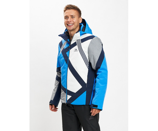 Горнолыжная куртка мужская синего цвета 77015S