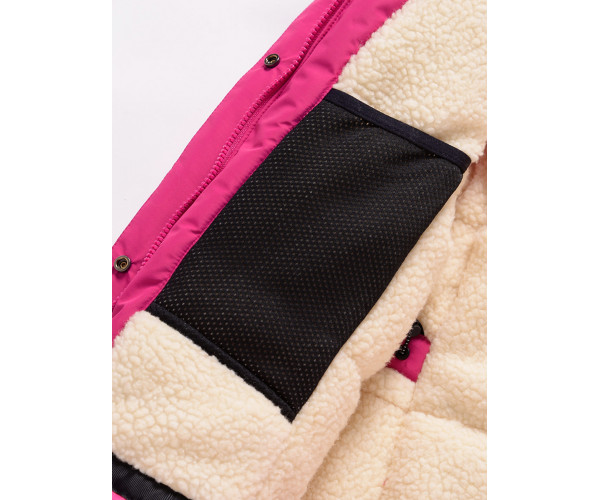 Парка зимняя Valianly для девочки розового цвета 9042R