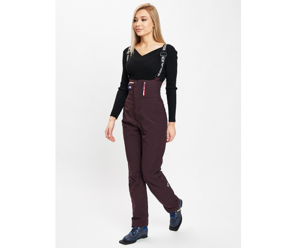 Брюки горнолыжные темно-фиолетового цвета 102TF