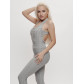 Комбинезон для фитнеса женский серого цвета 2005Sr