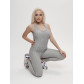 Комбинезон для фитнеса женский серого цвета 2005Sr