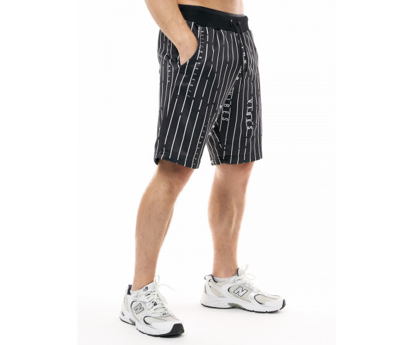 Шорты трикотажные мужские черного цвета 225305Ch