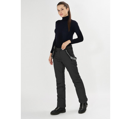 Брюки горнолыжные черного цвета 916Ch