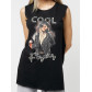 Футболка без рукавов женская черного цвета 8201Ch