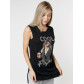 Футболка без рукавов женская черного цвета 8201Ch