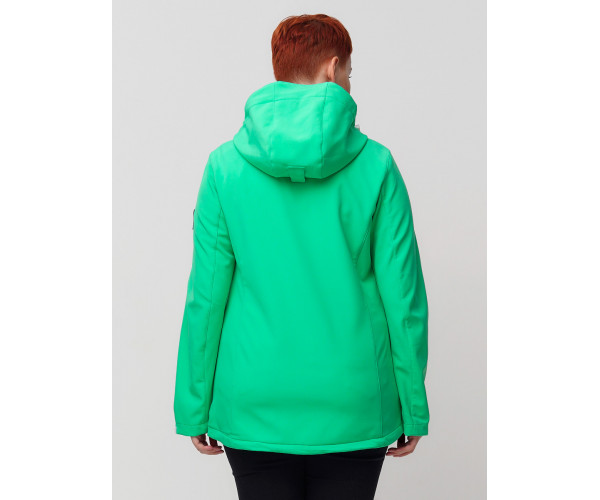 Ветровка  bigsize зеленого цвета 2034-1Z