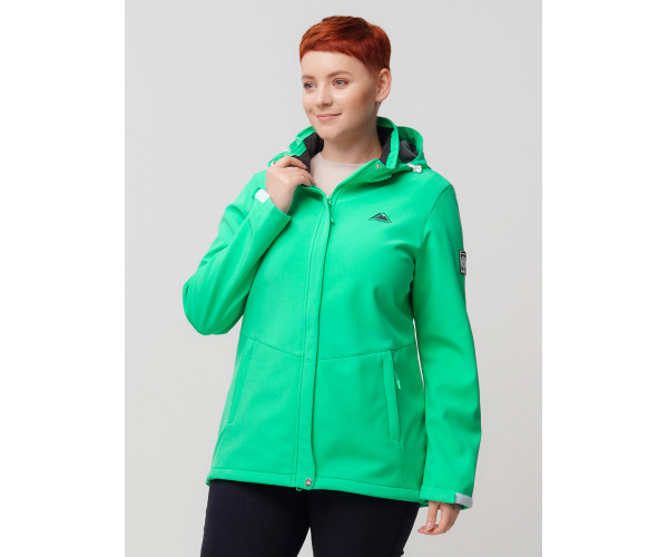 Ветровка  bigsize зеленого цвета 2034-1Z