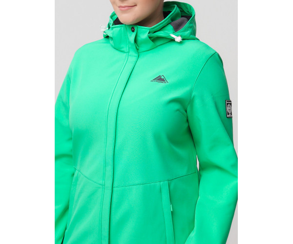 Ветровка  bigsize зеленого цвета 2034-1Z