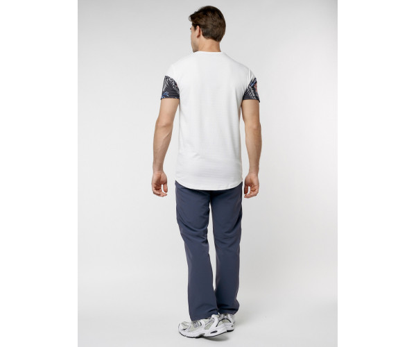 Футболка с принтом белого цвета 225174Bl