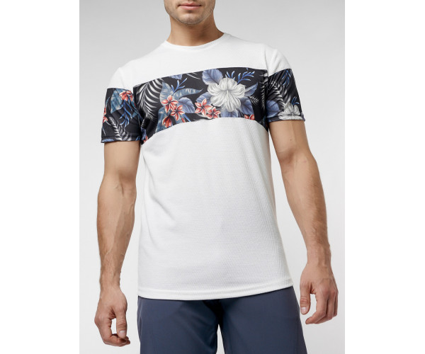 Футболка с принтом белого цвета 225174Bl