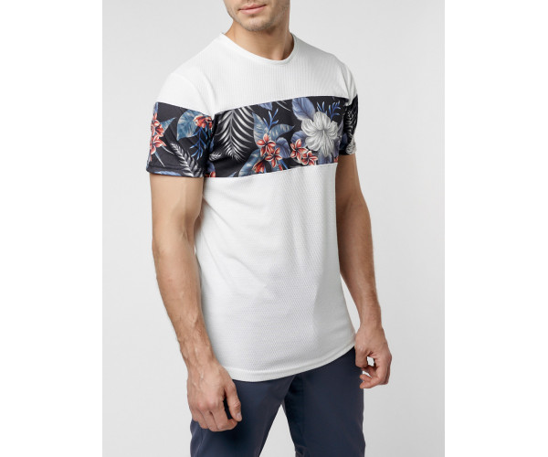 Футболка с принтом белого цвета 225174Bl